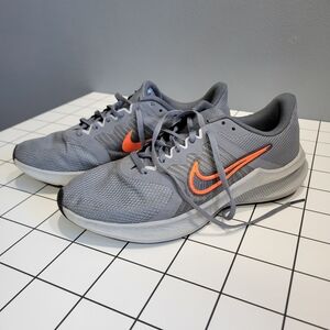 Nike Gray and Orange Running Shoes